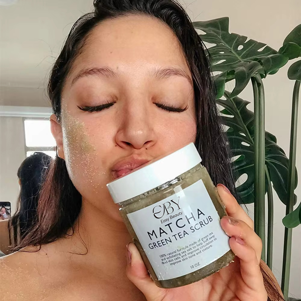 Exfoliating Sea Salt & Matcha Face & Body Scrub