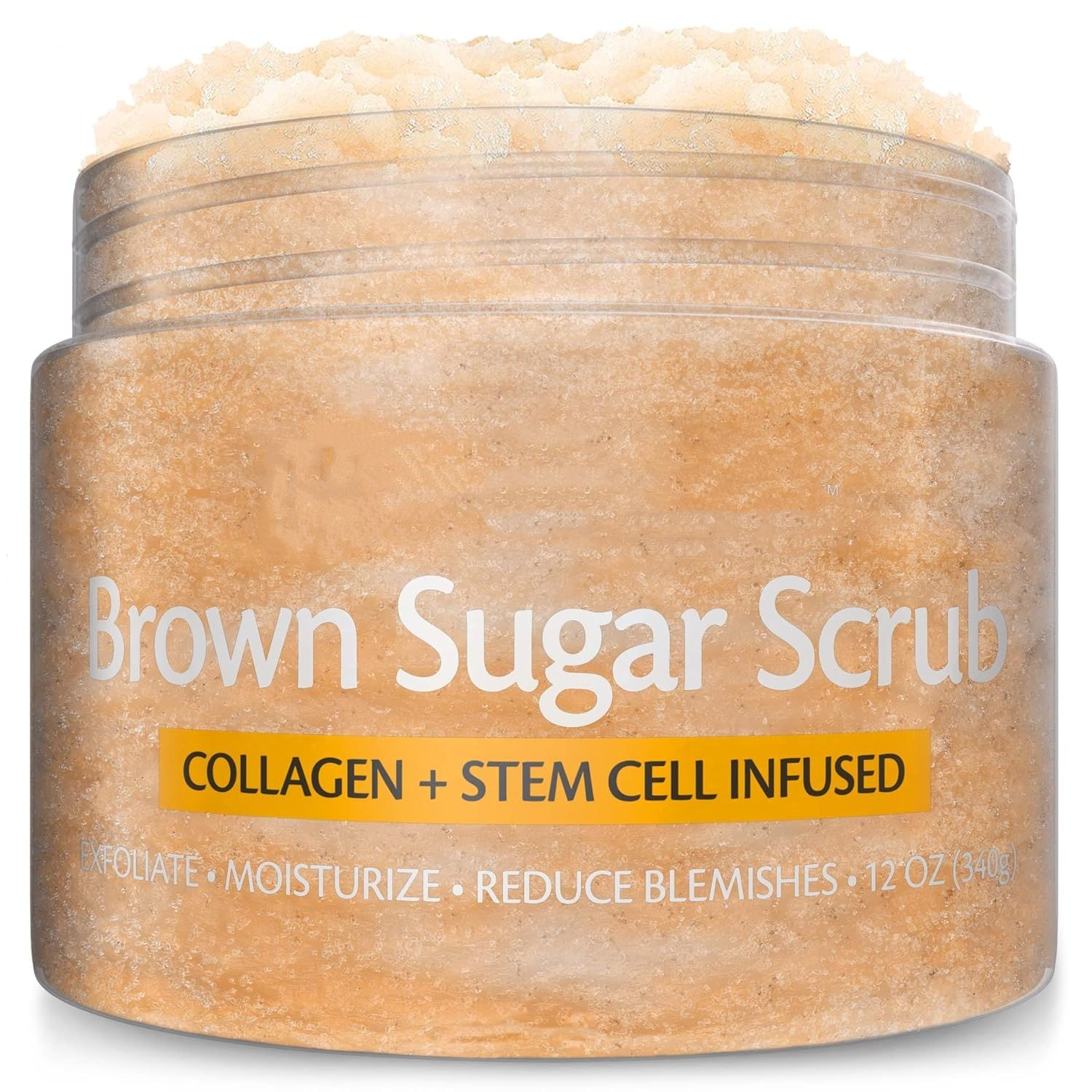 Brown Sugar Collagen & Stem Cell Scrub – Face, Foot & Body Exfoliating Cream