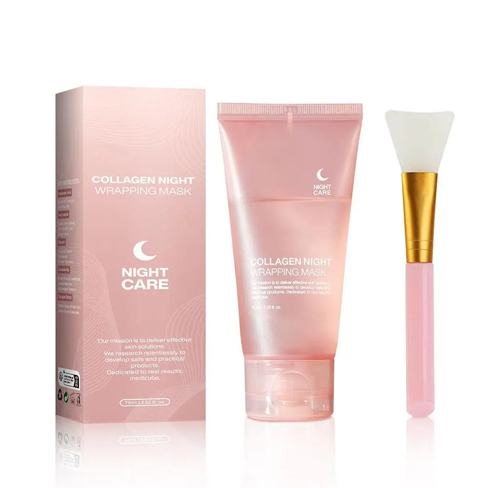 Collagen Overnight Peel-Off Mask for Deep Hydration and Anti-Aging