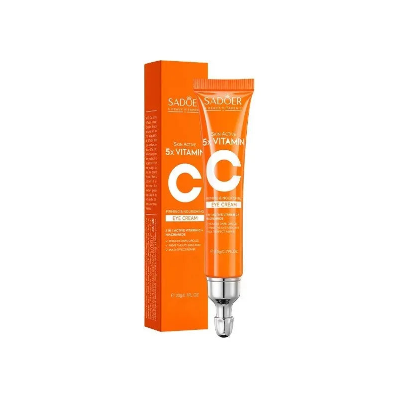 SADOER 5 in 1 Vitamin C Eye Cream Anti Dark Circles