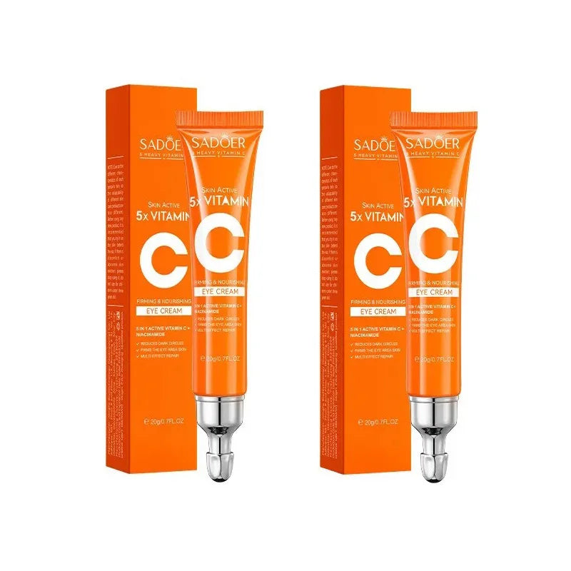 SADOER 5 in 1 Vitamin C Eye Cream Anti Dark Circles