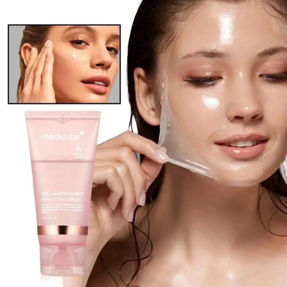 Collagen Overnight Peel-Off Mask for Deep Hydration and Anti-Aging