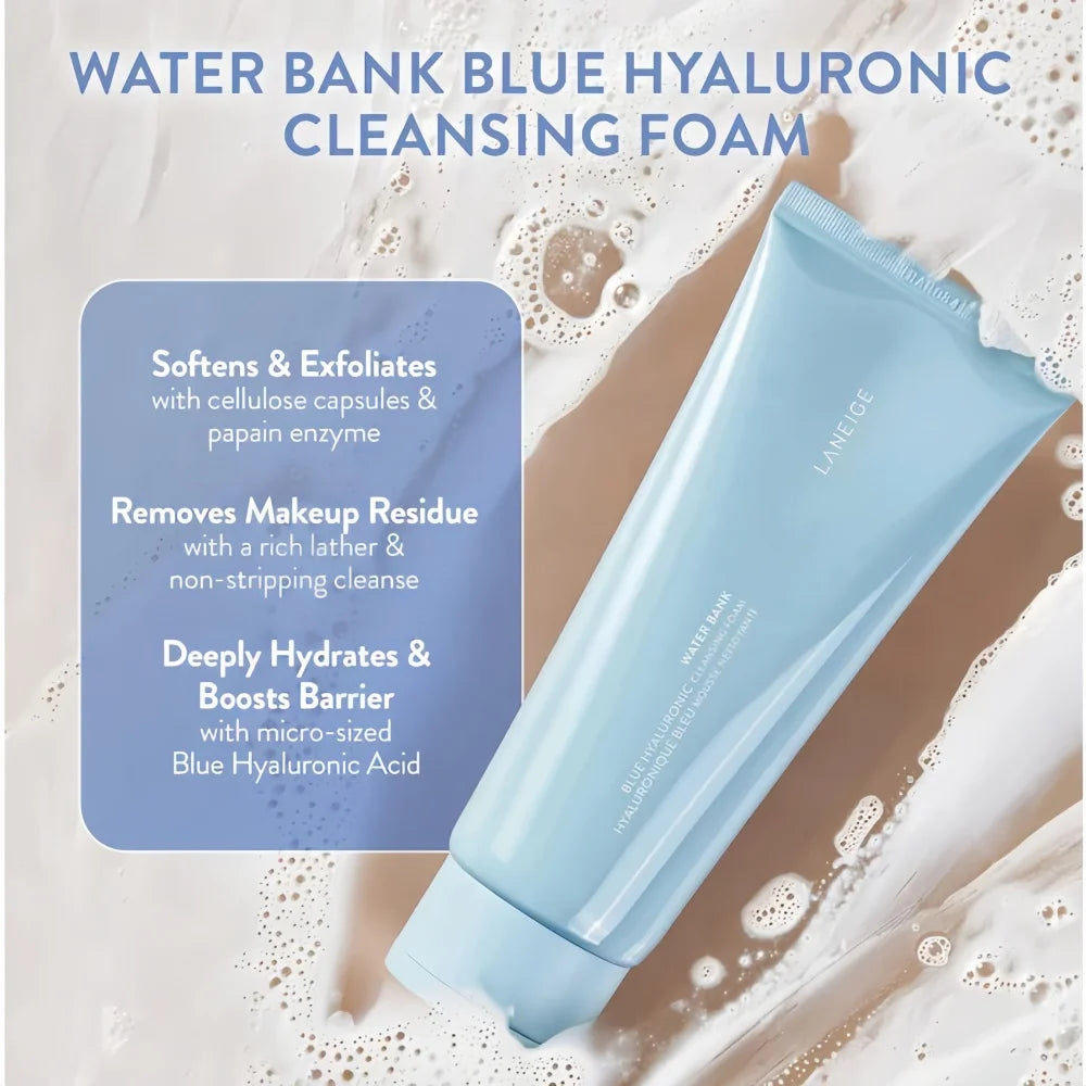 Laneige Water Bank Blue Hyaluronic Cleansing Foam 150g
