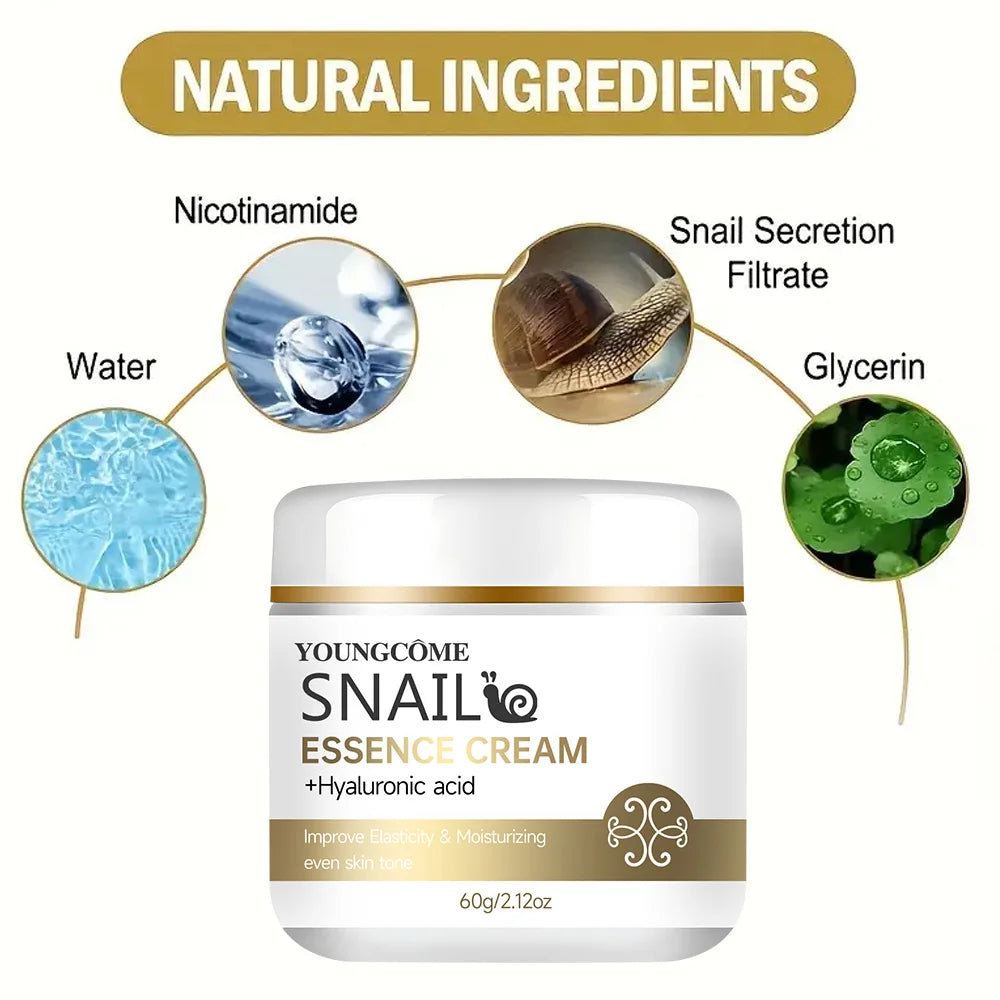 YOUNGCOME Snail Essence Cream with Hyaluronic Acid