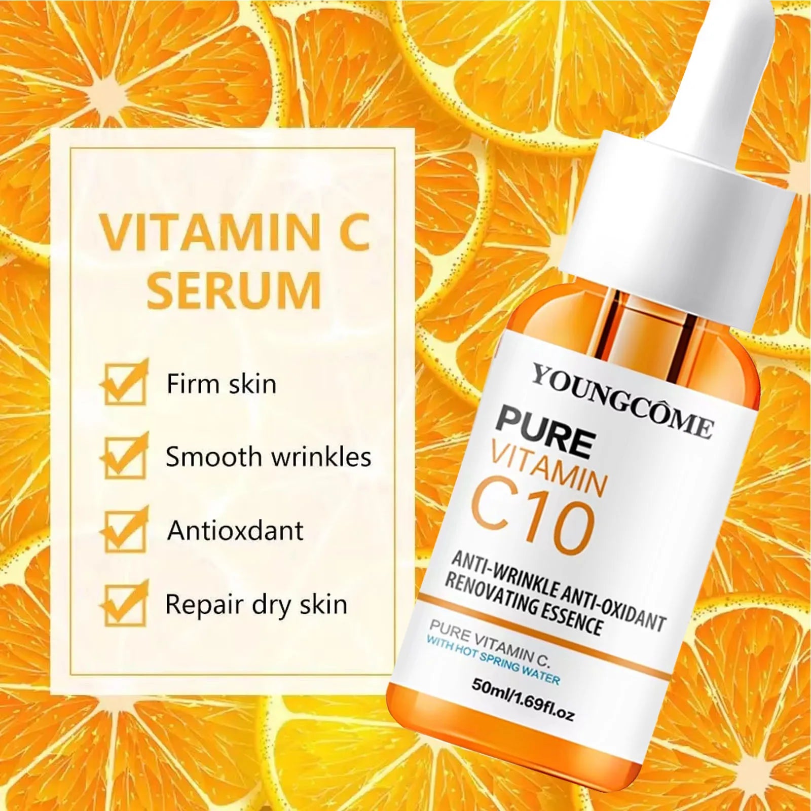 Vitamin C Facial Serum – Hydrating & Brightening Antioxidant Care