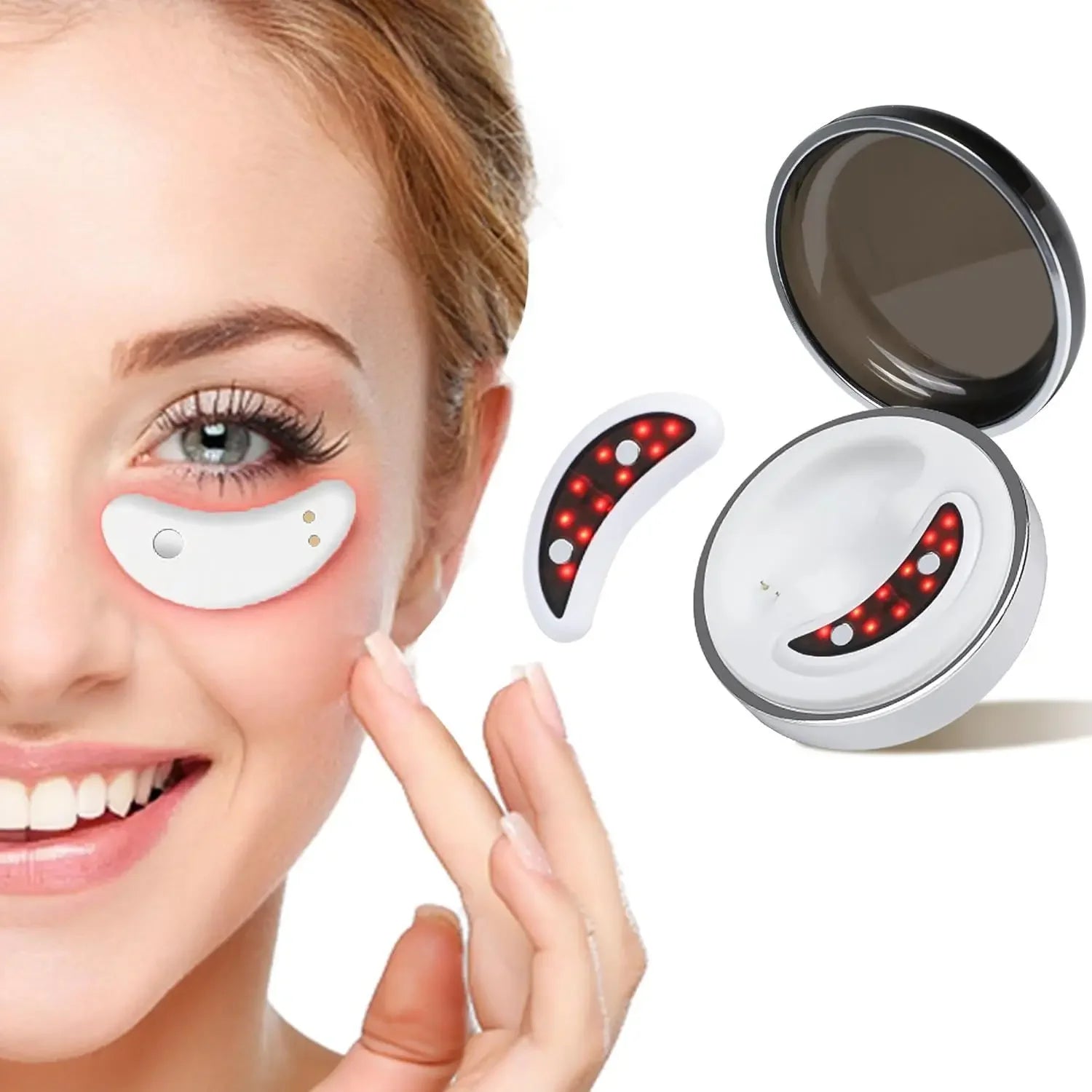 Mini Eye Beauty Device EMS Eye Care Capsule Micro Current Heat Therapy