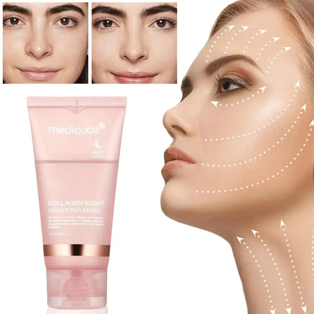 Collagen Overnight Peel-Off Mask for Deep Hydration and Anti-Aging