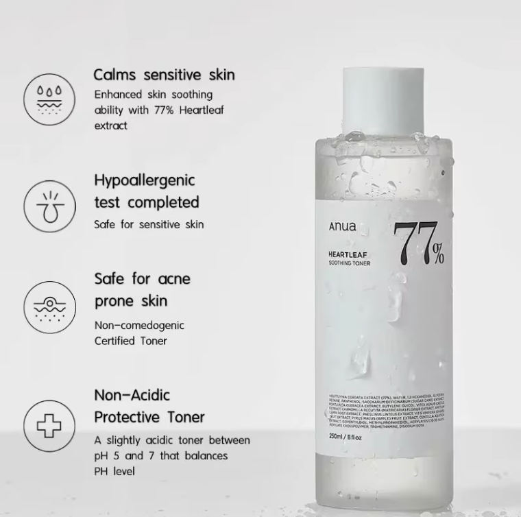 Anua Heartleaf 77% Soothing Facial Toner