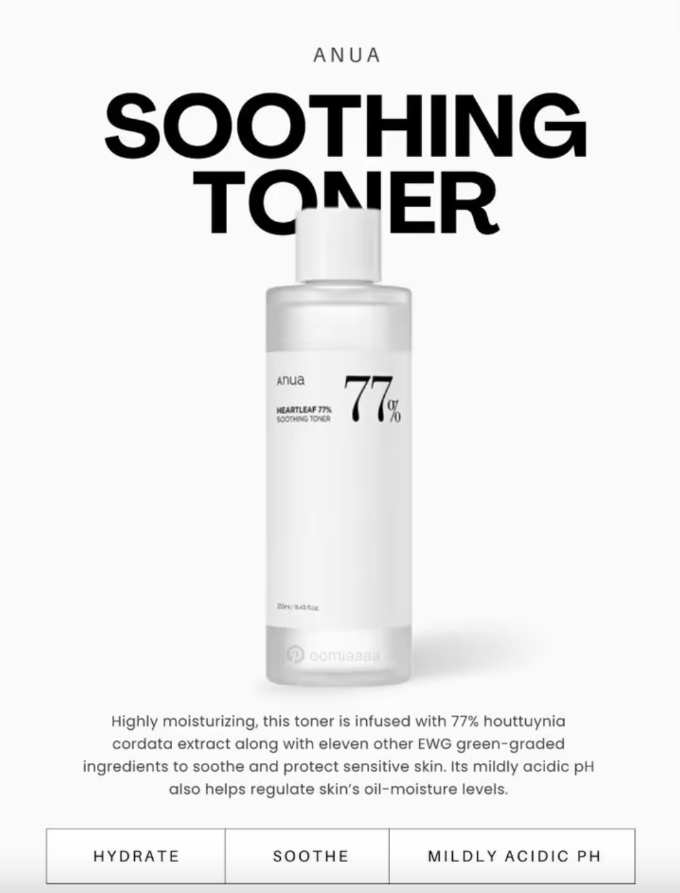 Anua Heartleaf 77% Soothing Facial Toner